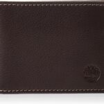 Timberland Men’s Wellington Leather RFID Bifold Commuter Security Wallet