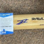 Julio Rodriguez Seattle Mariners Signed Autograph Rawlings Blonde Bat Beckett C – Autographed MLB Bats