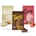 TASTI High-Protein Ice Cream Mix – Chocolate, Vanilla, & Strawberry Low Sugar Ice Cream Powder – Made for Ninja Creami, Soft Serve Mix with