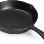 GoodCook Pre-Seasoned Cast Iron Skillet, 8 Inch, Black