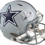 Cowboys Dak Prescott Authentic Signed Full Size Speed Proline Helmet BAS Witness