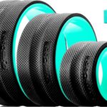 Back Roller Wheel Set of 3 with 2 Yoga Blocks – Foam Back Stretcher for Pain Relief, Spine Cradle Deep Tissue Massage Roller for Stretching & Physical Therapy