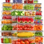 60 PCS Food Storage Containers with Lids, BPA-Free Plastic Food Containers for Kitchen Storage, Leak Proof, Reusable Meal Prep Containers with Labels & Pen