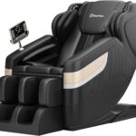 Real Relax Massage Chair, Full Body Zero Gravity Massage Recliner, with Auto Modes, Waist Heating, LCD, Bluetooth, Foot Massage, Black