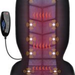 CILI Massage Chair Pad,Back Massager with Heat,Massage Seat Cushion with 10 Vibration Motors,30-60-90 Minutes Heating Options,Chair Massager for Office Chair, Home Office Use