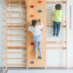 Avenlur Walnut 9-in-1 Swedish Ladder Wall Gym Set