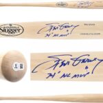 Steve Garvey Autographed Blonde Slugger Louisville Pro Stock Baseball Bat Dodgers Los Angeles “74 NL MVP” Beckett BAS Witness Stock #241444