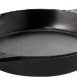 Utopia Kitchen Cast Iron Skillets 12 Inch, Chef’s Pan, Pre-Seasoned Frying Pan, Stovetop, Oven, Campfire and Grill Large Skillet, Even Heat Distribution Multipurpose Cast Iron Pan – Black