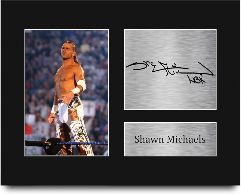 HWC Trading Shawn Michaels Gifts Signed Printed Autograph WWF WWE Wrestling Print Photo Picture Display – US Letter Size