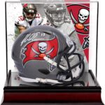 Mike Evans Tampa Bay Buccaneers Autographed Riddell Speed Mini Helmet with Deluxe Mini Helmet Case – Autographed NFL Mini Helmets