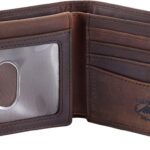 Stealth Mode Leather Bifold Wallet for Men With ID Window and RFID Blocking