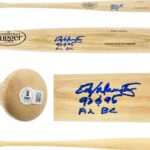 Edgar Martinez Autographed Blonde Slugger Louisville Pro Stock Baseball Bat S.e.a.t.t.l.e Mariners “92 & 95 AL BC” Beckett BAS Witness Stock #230597
