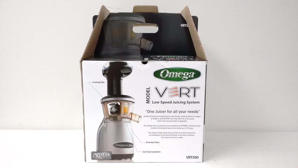 Omega VRT330 Dual-Stage Vertical Single-Auger Low-Speed Juicer