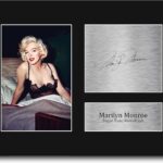 HWC Trading Marilyn Monroe Some Like It Hot Gifts Printed Signed Autograph Picture for Movie Memorabilia Fans – US Letter Size