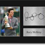 HWC Trading Rory McIlroy Gifts Signed Printed Autograph Golf Photo Display – US Letter Size