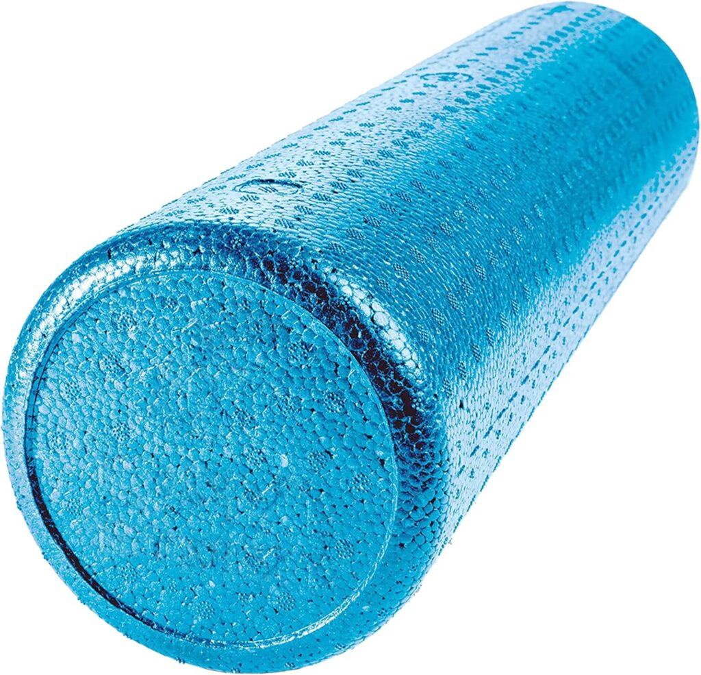 JFIT High Density Foam Roller, Solid Blue, 24-Inch