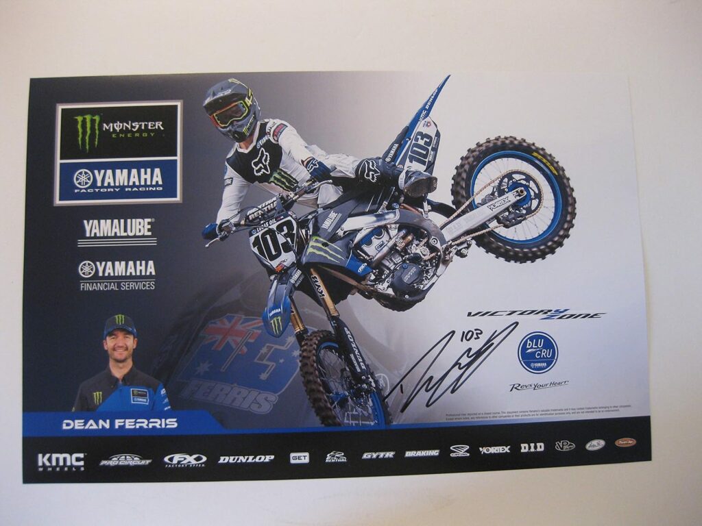 Dean Ferris, Supercross, Motocross, signed, autographed, 11×17 poster, COA will be included