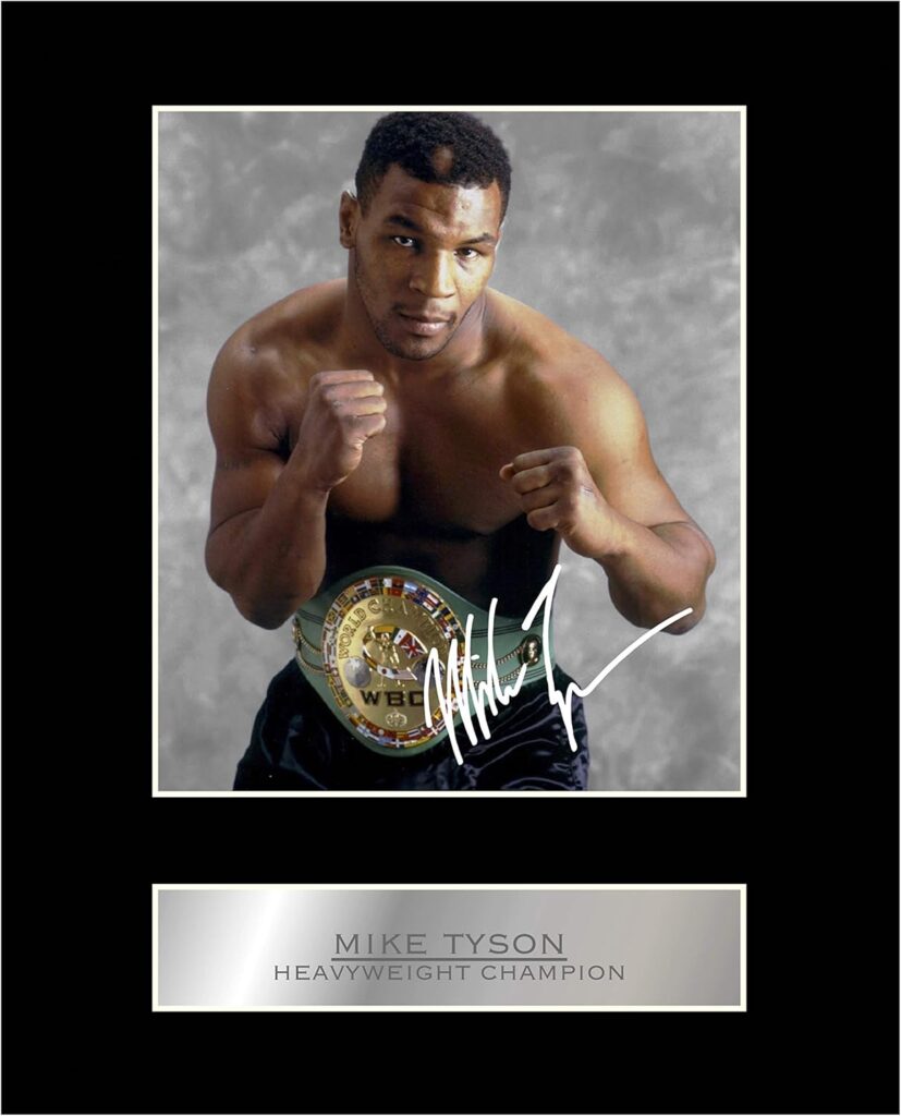 Mike Tyson Signed Mounted Photo Display Heavyweight Champion #03 Printed Autograph Gift Picture Print