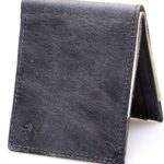Main Street Forge Bifold Leather Wallet For Men | Made in USA | Mens Bifold Wallets | American Made | Avalanche Gray