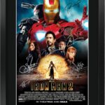 HWC Trading Iron Man 2 Robert Downey Jr and Cast 16 x 12 inch Framed Gifts Printed Poster Signed Autograph Picture for Movie Memorabilia Fans – 16″ x 12″ Framed