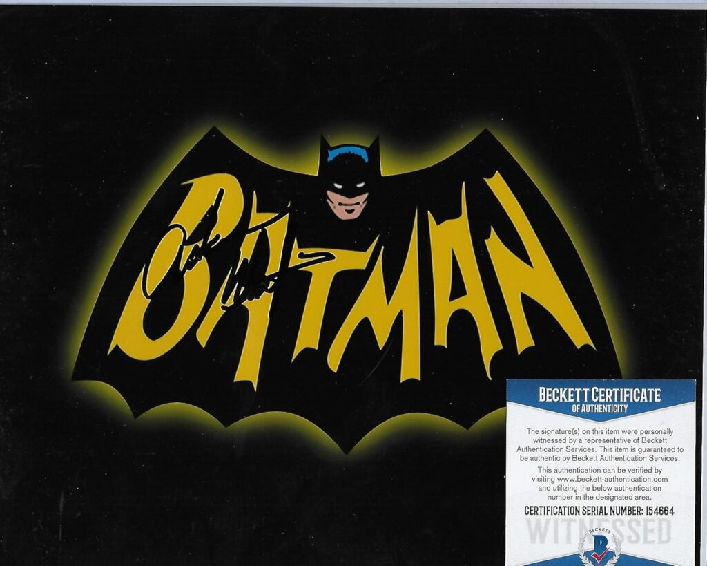 Adam West Batman #2 Beckett Original Autographed 8×10 Photo