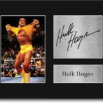 HWC Trading Hulk Hogan Gifts Signed Printed Autograph WWE WWF Wrestling Print Photo Picture Display – US Letter Size