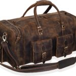 Large duffel bags for men holdall leather travel bag overnight gym sports weekend bag