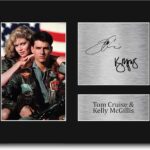 HWC Trading Tom Cruise & Kelly McGillis Top Gun Maverick & Charlie Gifts Printed Signed Autograph Picture for Movie Memorabilia Fans – US Letter Size