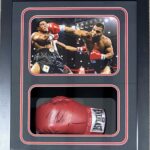 Mike Tyson Signed Glove Shadow Box Mike Tyson Hologram Authentic Berbick – Autographed Boxing Gloves