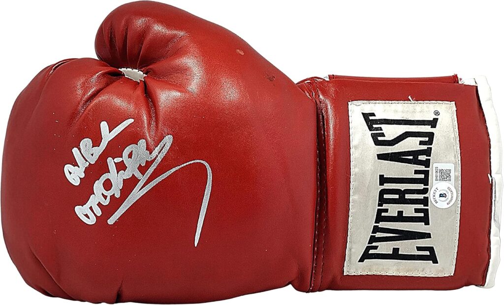 Cool Vince Phillips Signed Everlast Boxing Glove Beckett Authenticated Autograph Boxer Hall of Fame Autographed Gloves Sports Memorabilia Gifts for Men and Women