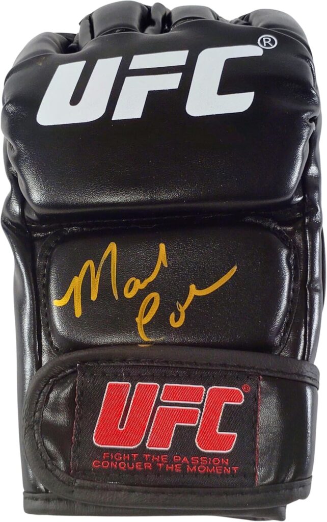 Mark Coleman Signed MMA Glove Beckett Authentic Autograph UFC Ultimate Fighting Championship Gloves Sports Memorabilia Gifts for Men and Women
