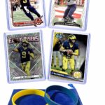 JJ McCarthy (4) Assorted Football Cards Gift Pack – Michigan Wolverines