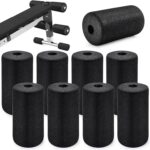 8 Pack Foot Foam Pads Rollers, Machine Leg Foam Roller, Fits 1″ Tube, Buffer Tube Cover, Roller Pad for Leg Extension Weight Bench Inversion Gym Equipment Replacement