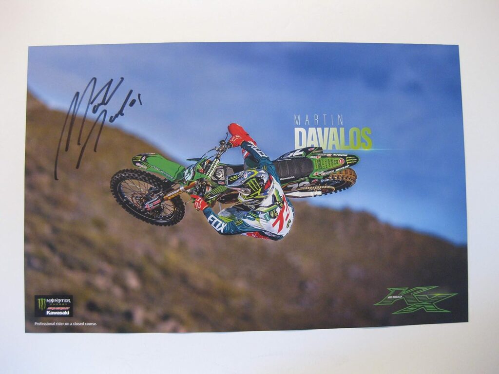 Martin Davalos, supercross, motocross, signed, autographed, 11×17 Poster, COA will be included