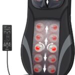 Snailax Shiatsu Back Massager with Heat -Deep Kneading Massage Chair Pad with Adjustable Intensity, Shiatsu Chair Massager to Relax Full Body Muscle