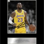 Lebron James Print Signed Mounted Photo Display #2 Autographed Picture Print