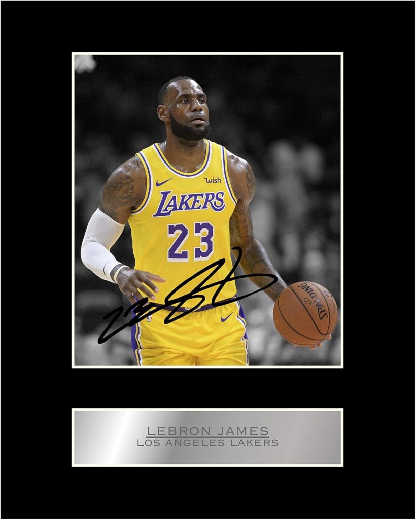 Lebron James Print Signed Mounted Photo Display #2 Autographed Picture Print
