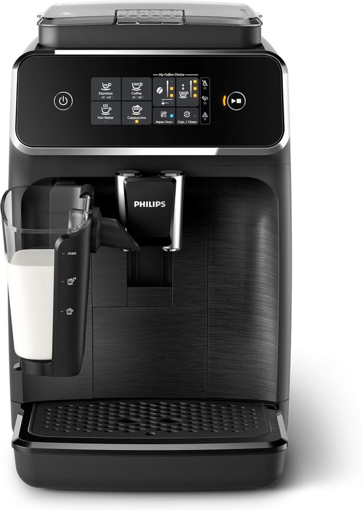 Philips 2200 Series Fully Automatic Espresso Machine w/LatteGo, Black, EP2230/14 (Renewed)
