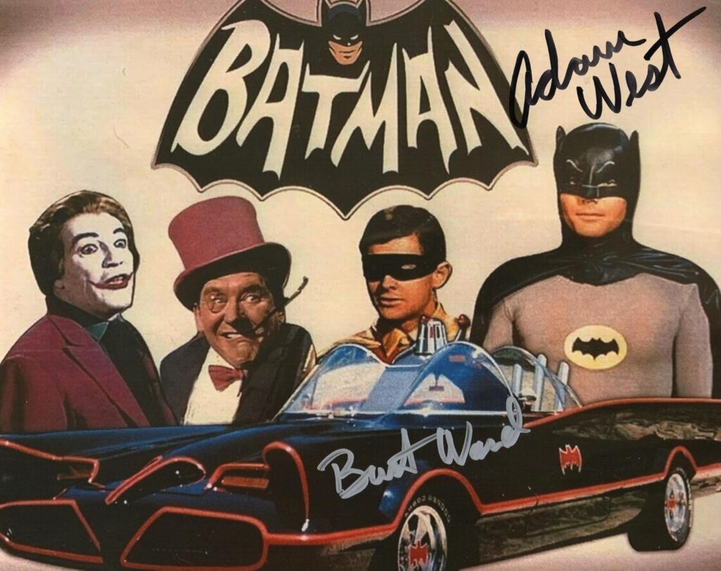 RP Adam West & Burt Ward Signed Photo 8×10, Reprint COA Certificate of Authentication Autographed Batman & Robin Poster