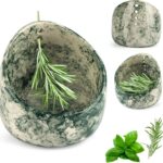 Pottery Herb Stripper Bowl, Handmade Ceramic Herb Peeling Bowl for Leaf Remover, Pottery Herb Stripper Bowl for Separating Leaves from Stems – Basil, Herbs, Parsley (Green Glaze)
