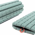Brazyn Morph Foam Roller (Bravo-Sage): Collapsible Travel Foam Roller for Pain Relief, Workout Muscle Recovery, Back Massager, Deep Tissue Leg Massage, Back Cracker, Stretcher; Small, Portable