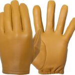 Men’s Patrol-X Gloves (100% Cabretta Leather) For Tactical Police Driving, Shooting, and Motorcycle Riding (Thin & Unlined)