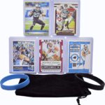 Christian McCaffrey Football Cards (5) Assorted Bundle – Carolina Panthers Trading Card Gift Set