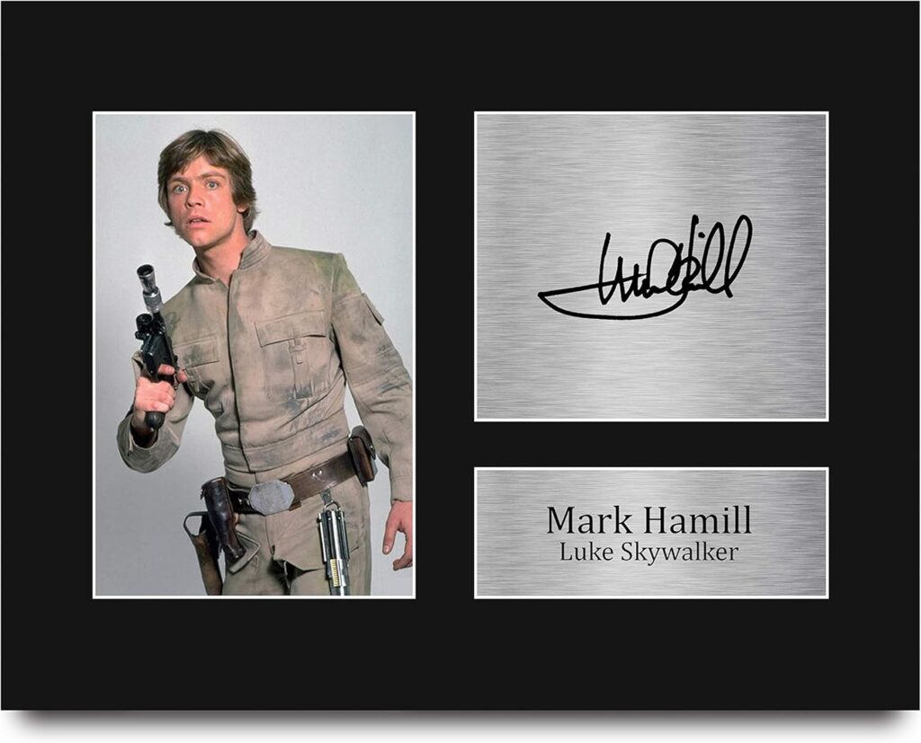 HWC Trading Mark Hamill USL Signed Printed Autograph Star Wars Print Photo Picture Display – US Letter Size
