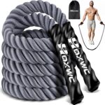 Jump Rope, Weighted Jump Rope for Fitness, Heavy Skipping Ropes for Men Women Kids, Home Gym Workout Equipment Set, Suitable for Boxing, Cardio, Training Muscles, Full Body Exercise Weight Loss at Home