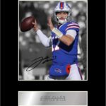 Josh Allen Print Signed Mounted Photo Display #01 Printed Autograph Picture Print
