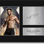 HWC Trading Hugh Jackman USL Signed Printed Autograph Wolverine X-Men Print Photo Picture Display – US Letter Size