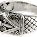 NOVICA Artisan Handmade .925 Sterling Silver Ring Indonesian Domed ‘Fleur De Lis’