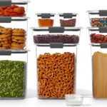 Rubbermaid Brilliance Pantry 10 Piece Set, Clear and Airtight Food and Pantry Storage Containers