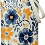 Canvas Tote Bag for Women, Tote Bag with Zipper Inner Pocket, Zippered Canvas Bag for Shopping Work Grocery Everyday